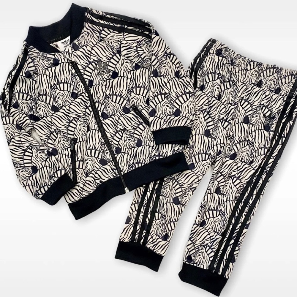 Adidas zebra Tracksuit Matchingset 12-18M
